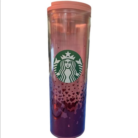Starbucks Grande Heart Ombré Tumbler Valentine’s Day 2022 - Picture 1 of 4